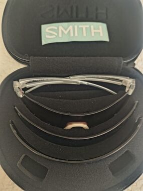 SMITH Sport Sunglasses with Silver Frame and Black Lenses
